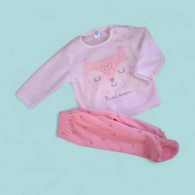 Pyjama hiver 2 pièces  Fille, age 6 mois , marque TEX