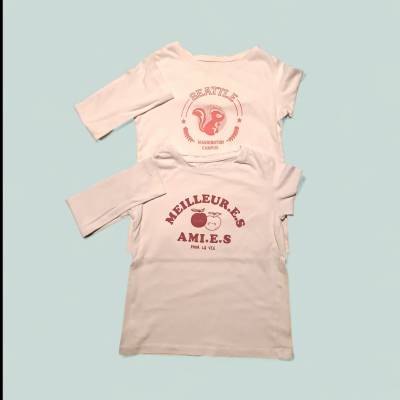 Lot tee-shirt  Fille, age 4 ans , marque KIABI