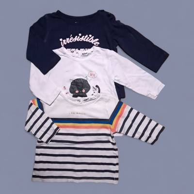 Lot tee-shirt  Fille, age 6 mois , marque GEMO