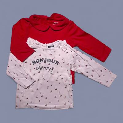 Lot tee-shirt  Fille, age 6 mois , marque KIABI