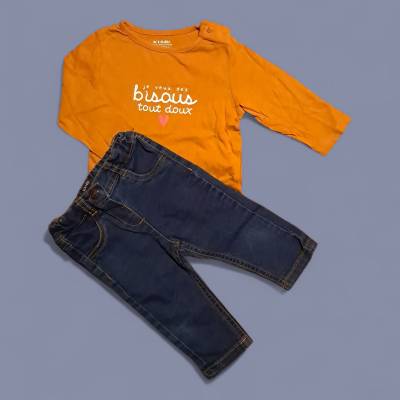 Ensemble Fille, age 6 mois , marque KIABI