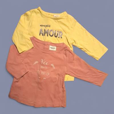 Lot tee-shirt  Fille, age 6 mois , marque TAPE à L'œIL 