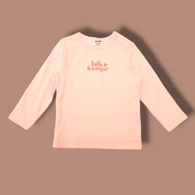 Tee-shirt manche longue Fille, age 24 mois , marque KIABI