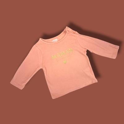 Tee-shirt manche longue Fille, age 3 mois , marque KIABI