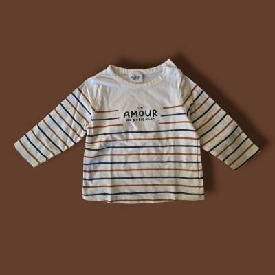 Tee-shirt manche longue Garçon, age 9 mois , marque TAPE à L'œIL 