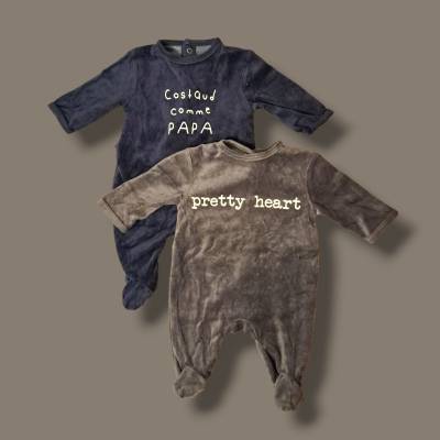 Lot pyjamas Garçon, age 1 mois , marque KIABI