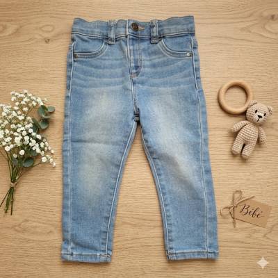 Jeans slim Fille, age 24 mois , marque KIABI