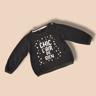 Pull Fille, age 24 mois , marque KIABI
